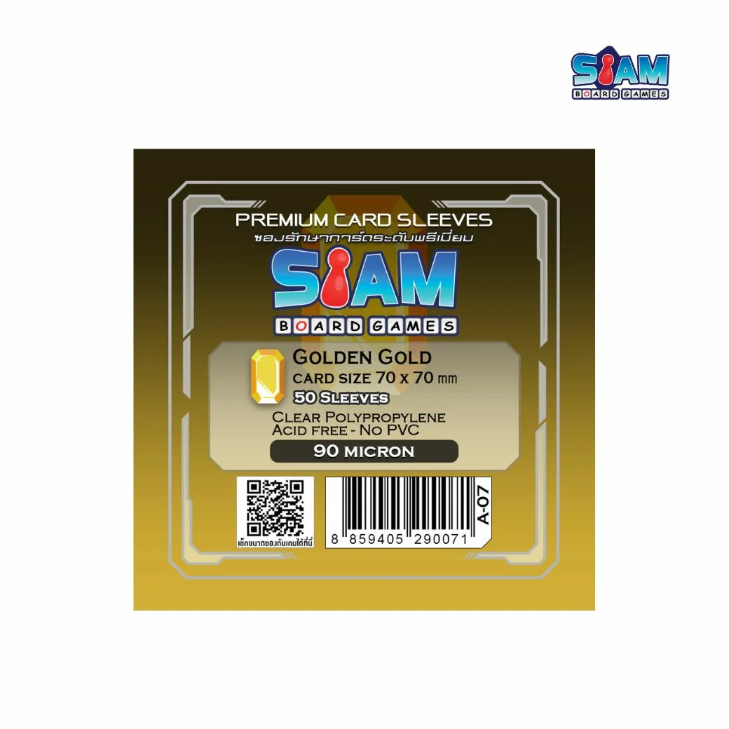 Golden Gold card holder 70 x 70 mm.