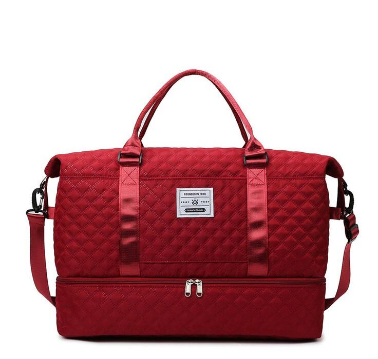 Women's Business Trip Portable Shoe Warehouse Storage Short Travel Bags - Dark Blue